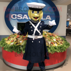 Navy Caesar Salad maskot...
