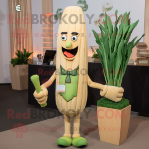 Tan Asparagus mascotte...