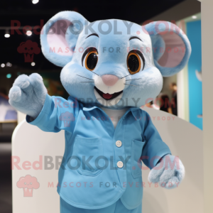 Sky Blue Dormouse maskot...