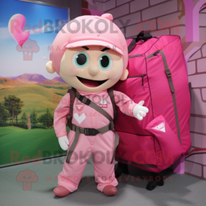 Postava maskota Pink Arrow...
