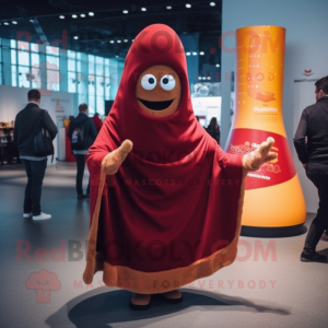 Maroon Currywurst mascotte...