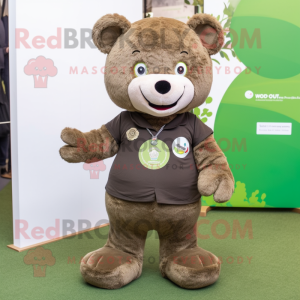 Olive Teddy Bear maskot...