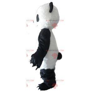 Schwarzweiss-Panda-Maskottchen mit großen Krallen -