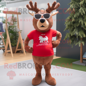 Red Deer mascotte kostuum...