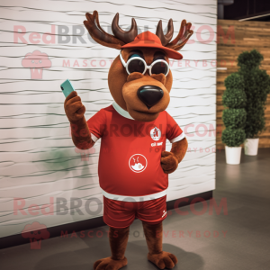 Red Deer maskot kostume...