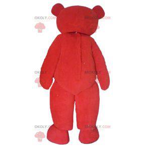 Rotes und schwarzes Teddybärmaskottchen - Redbrokoly.com