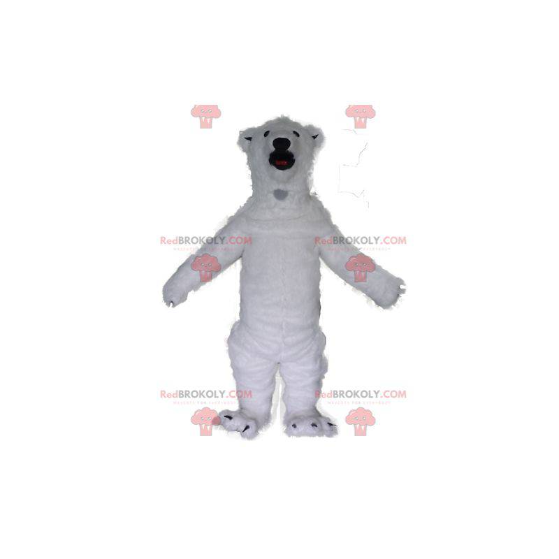 Very impressive and realistic white polar bear mascot -