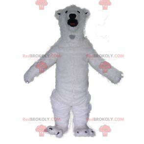 Very impressive and realistic white polar bear mascot -