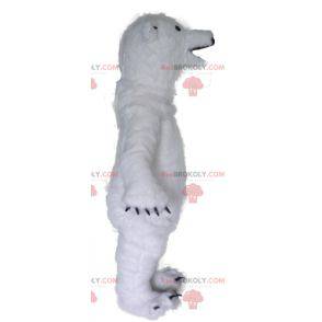 Mascote urso polar branco muito impressionante e realista -