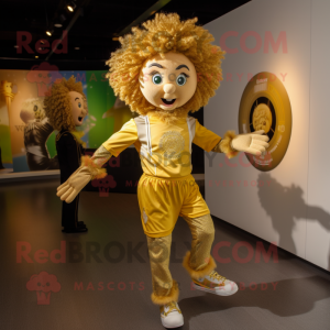 Gold Irish Dancer maskot...