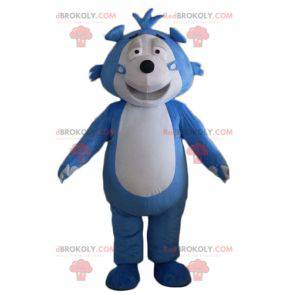 Blue and gray hedgehog teddy bear mascot - Redbrokoly.com