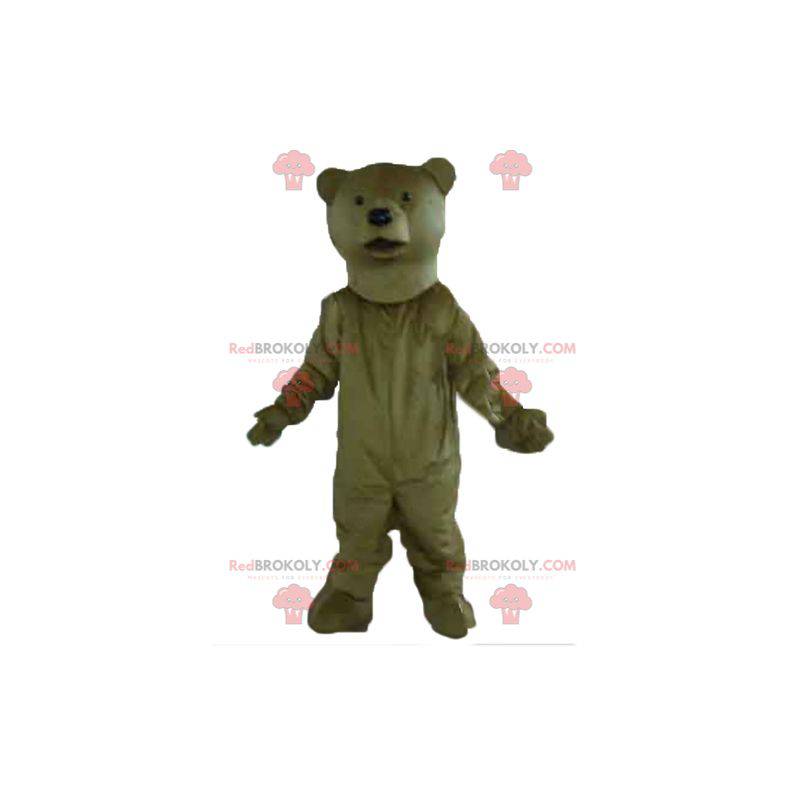 Mascote urso marrom gigante e muito realista - Redbrokoly.com