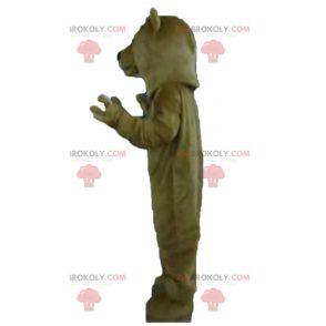 Mascote urso marrom gigante e muito realista - Redbrokoly.com