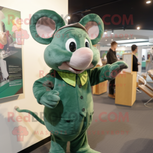 Green Mouse mascotte...