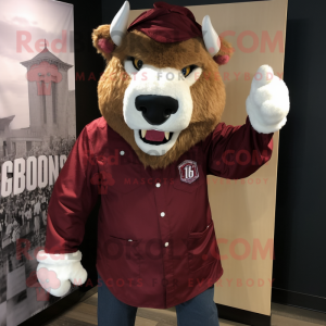 Maroon Bison mascotte...