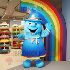Sky Blue Pot Of Gold maskot...