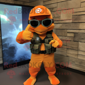 Orange Marine Recon maskot...