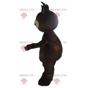 Mascotte d'ours en peluche marron et beige - Redbrokoly.com
