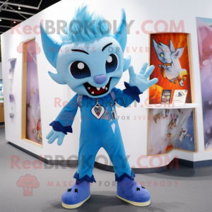 Sky Blue Vampire maskot...