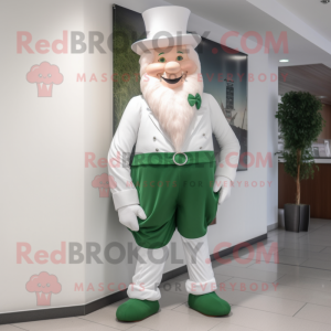 Hvit Leprechaun maskot...