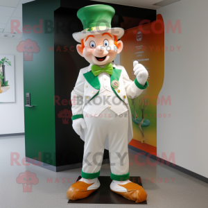 Hvid Leprechaun maskot...