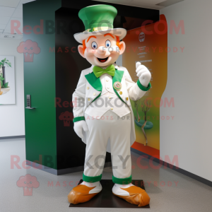 Witte Leprechaun mascotte...