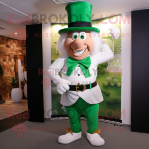 Hvit Leprechaun maskot...