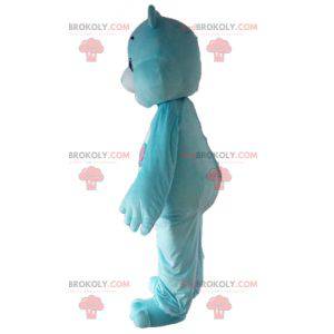 Mascote urso azul e branco com pirulitos - Redbrokoly.com