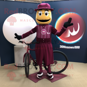 Maroon Unicyclist mascotte...