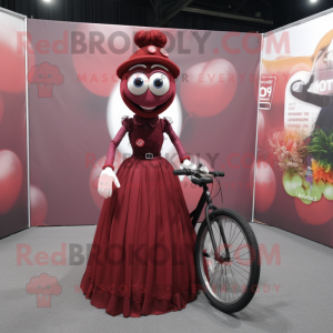 Maroon Unicyclist mascotte...