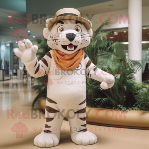 Beige Tiger mascotte...