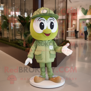 Maskottchen kostüm Olive...