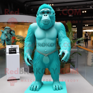 Teal Gorilla mascotte...