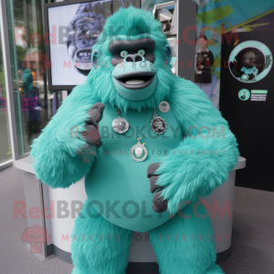 Teal Gorilla mascotte...