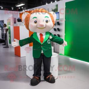 Irsk Flag maskot kostume...