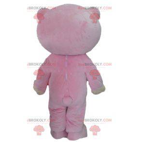 Rosa und beige Teddybär Maskottchen - Redbrokoly.com