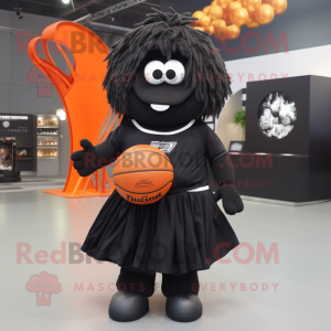 Sort Basketball Ball maskot...