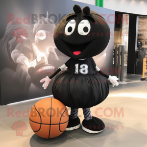 Sort Basketball Ball maskot...