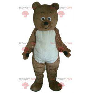 Braunes und weißes Teddybär-Maskottchen-Nagetier -