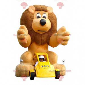 Big lion mascot with a big mane - Redbrokoly.com