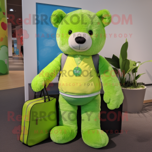 Lime Green teddybeer...