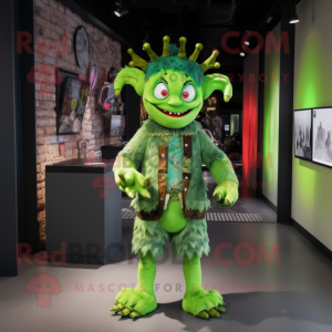 Lime Green Demon mascotte...