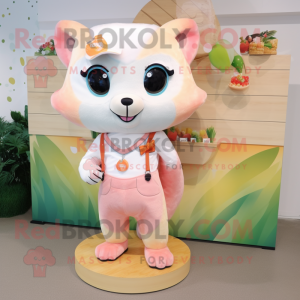 Peach Ferret maskot kostume...