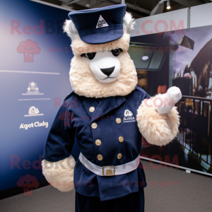 Navy Alpaca mascotte...