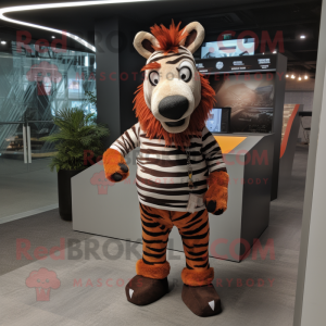 Rostiges Zebra Maskottchen...