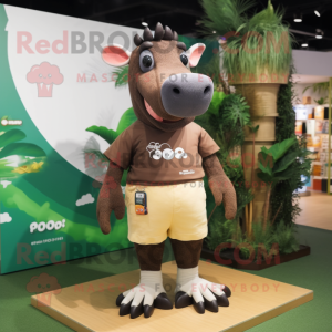 Brown Tapir mascotte...