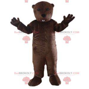 Brun bever gnager marmot maskot - Redbrokoly.com