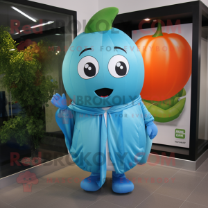 Sky Blue Melon maskot...