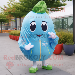 Sky Blue Melon maskot...