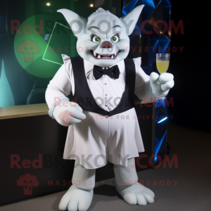 White Ogre maskot kostym...